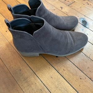 CV gray, textile ankle boots